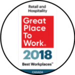 Best Workplaces in Retail and Hospitality 2018 – Great Place to Work Canada Great Place to Work 2018 Best Workplaces in Retail and Hospitality, Canada