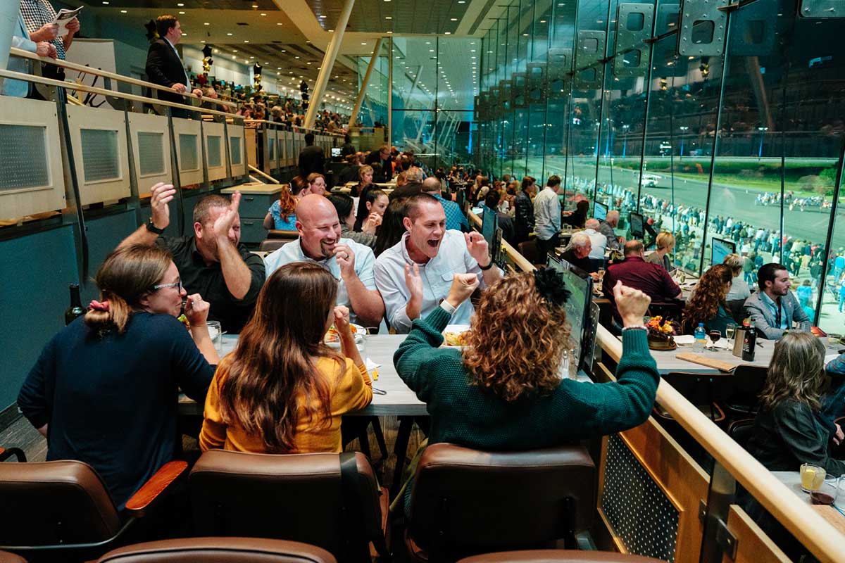 Mohawk Harvest Kitchen Guests Cheering Races