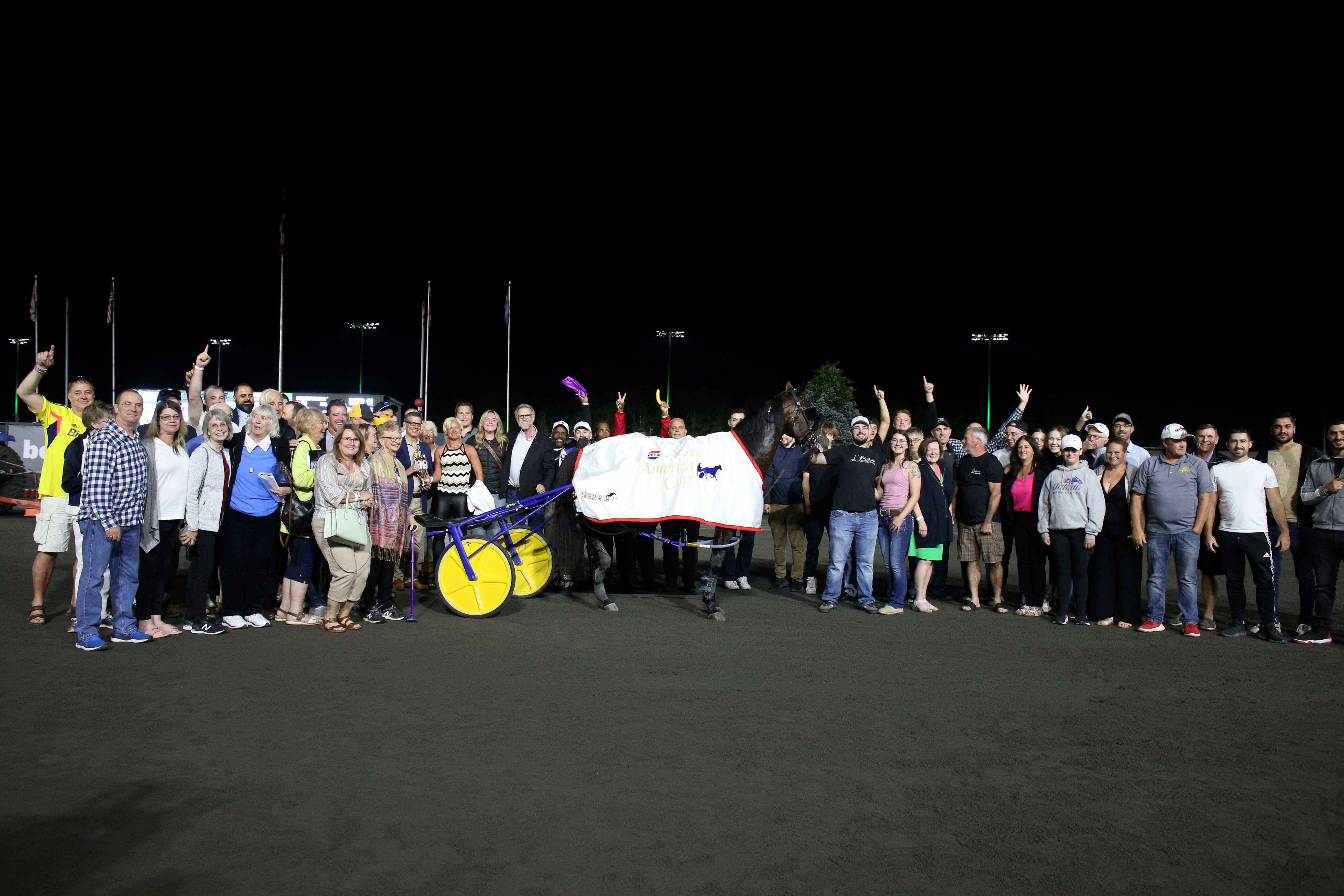 Nijinsky and connections in the winners circle for the 41st Pepsi North America Cup on June 15, 2024 at Woodbine Mohawk Park (New Image Media)