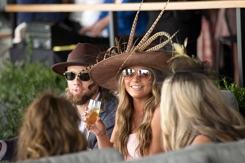 Image 8 of 52, Fancy hats at the Queen's Plate at Woodbine Racetrack